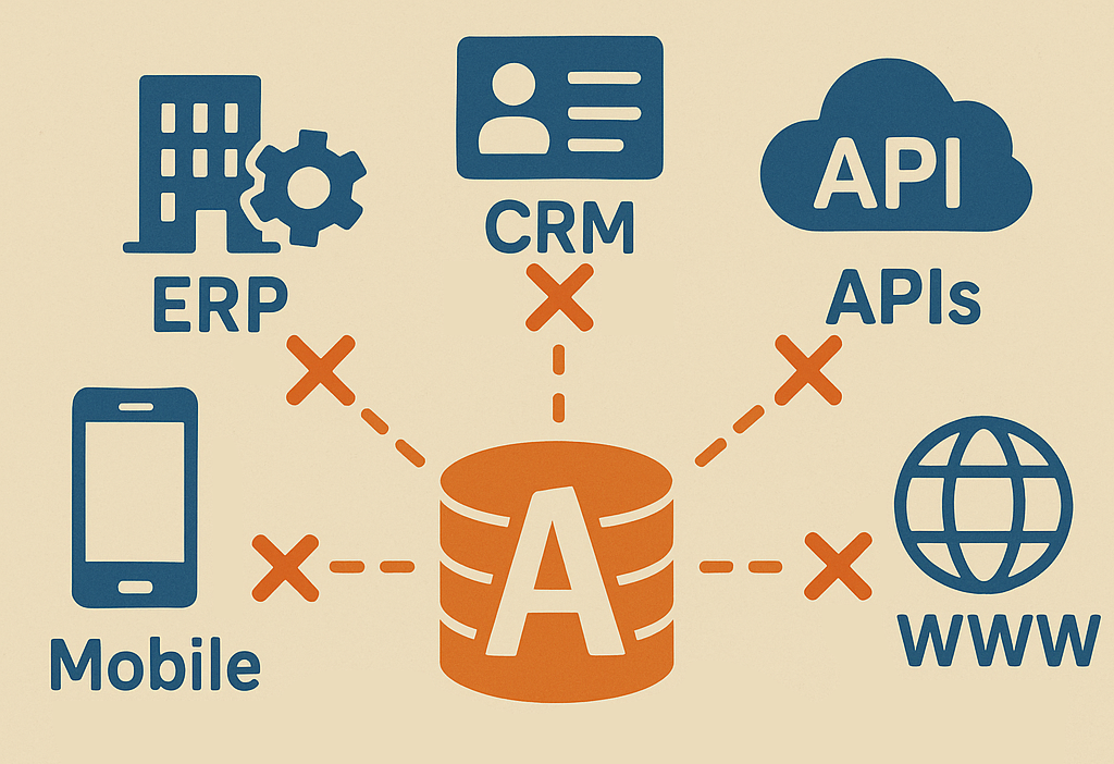 Access struggles to integrate with existing systems or the web
