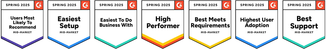 m-Power G2 Spring 2025 award badges