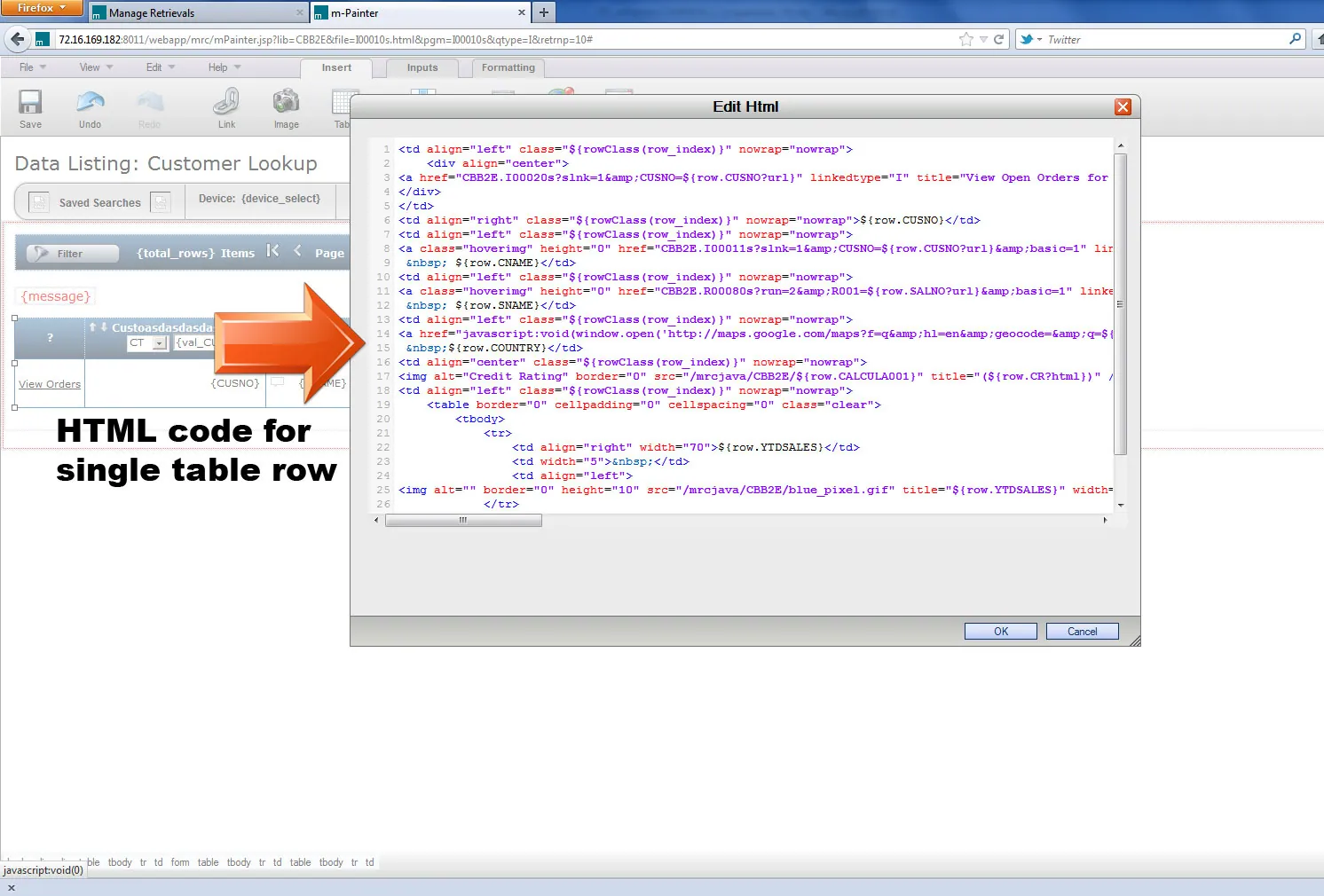 Screenshot of m-Power's new Manual cell editing option