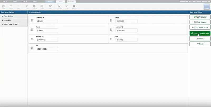 m-Painter's new drag-and-drop form designer