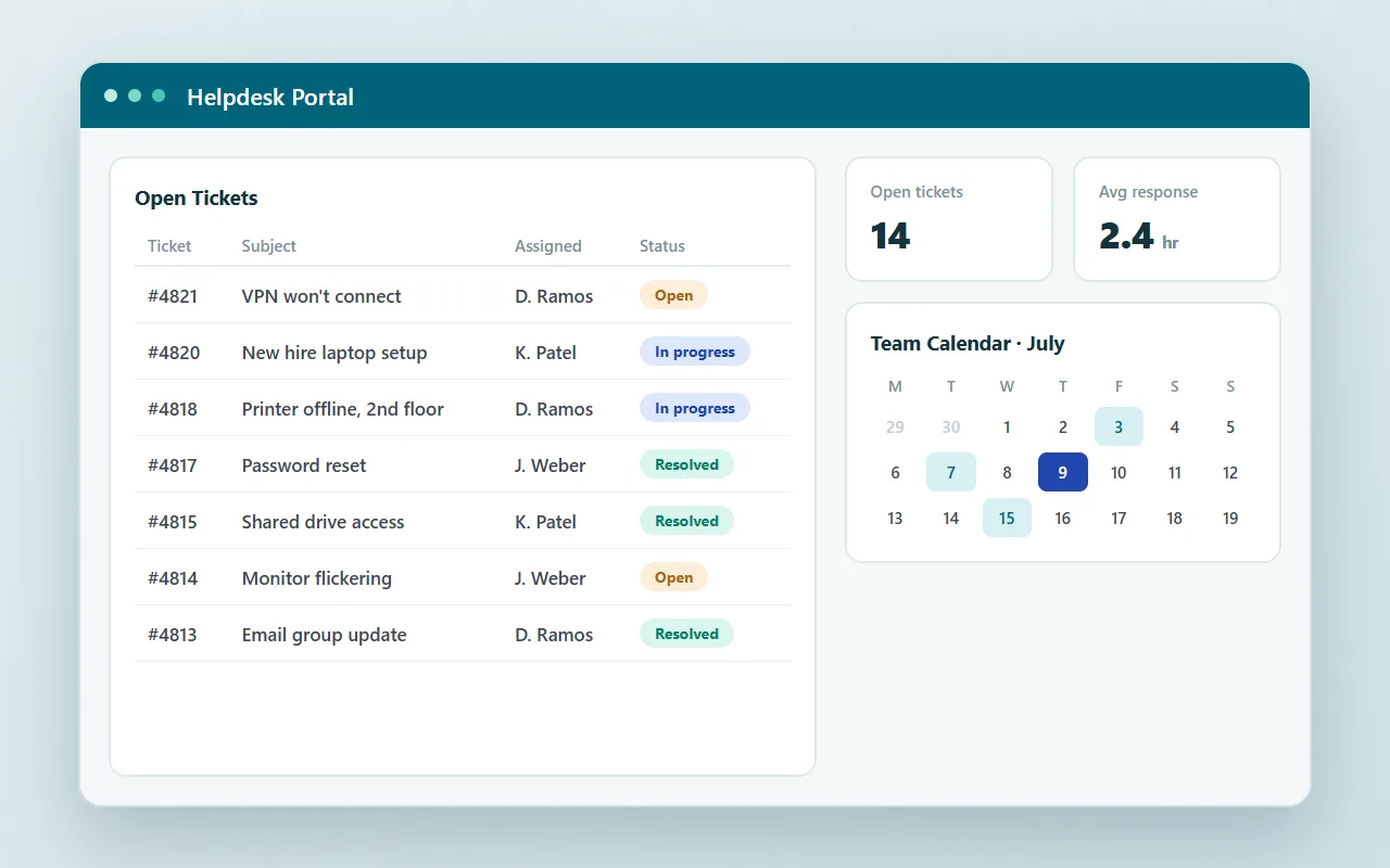 Video: building a helpdesk portal with m-Power
