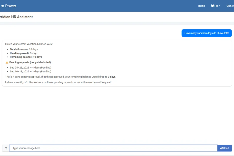 HR AI assistant demo