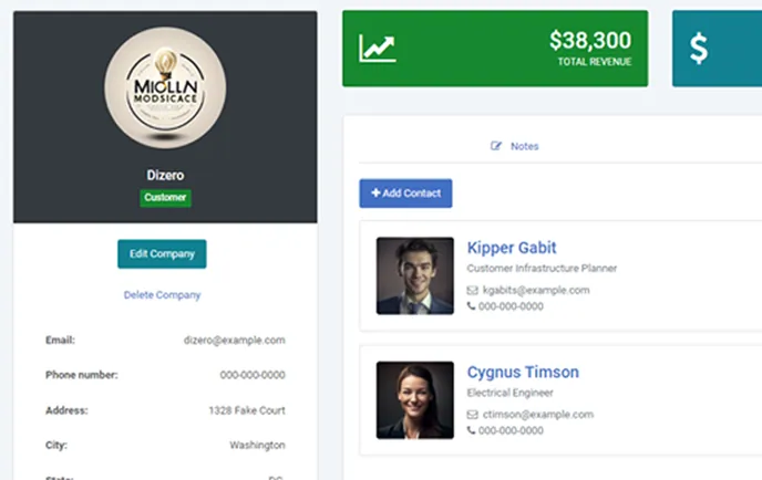Custom CRM demo