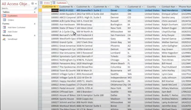 MS Access to the web with m-Power