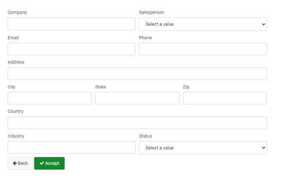 Create web forms with m-Power