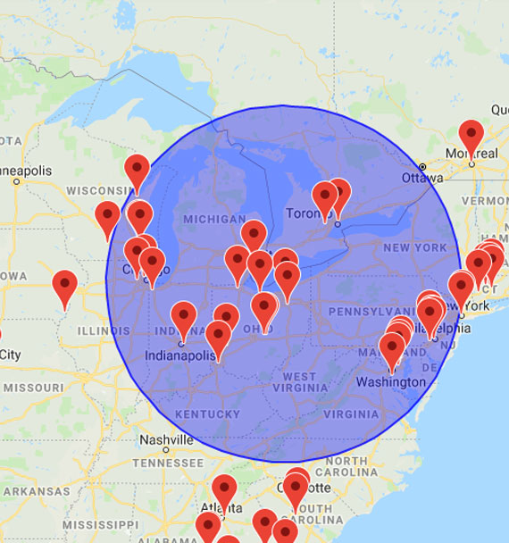 Present system data on maps without programming