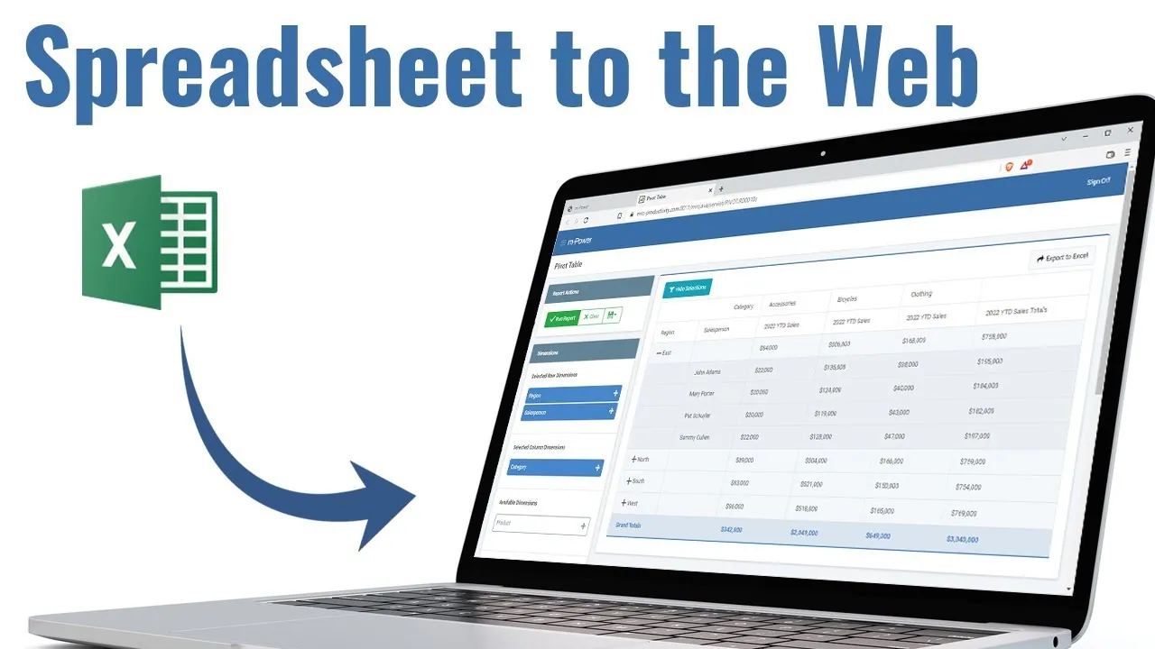 Video: Creating a web-based pivot table