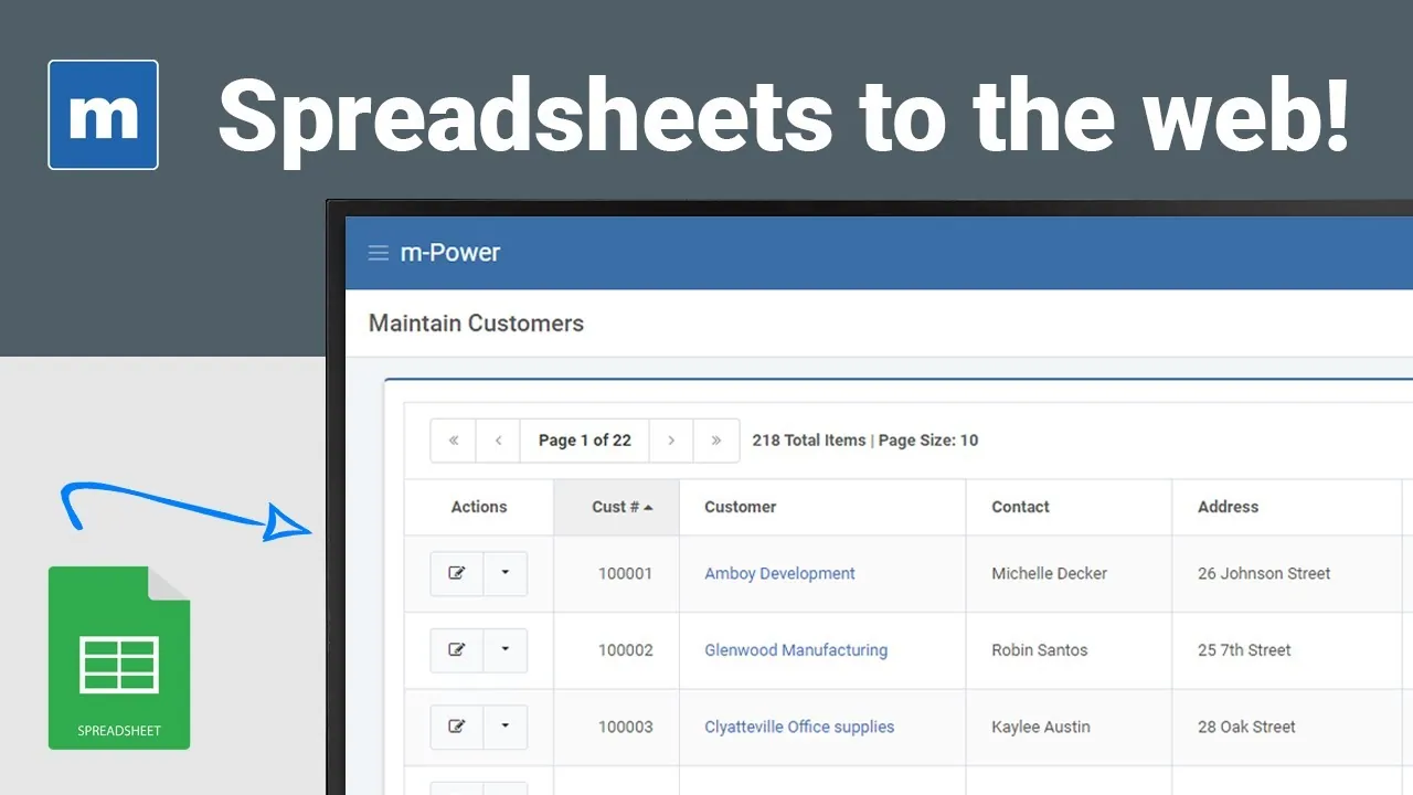 Video: Turning a spreadsheet into a database-driven web application